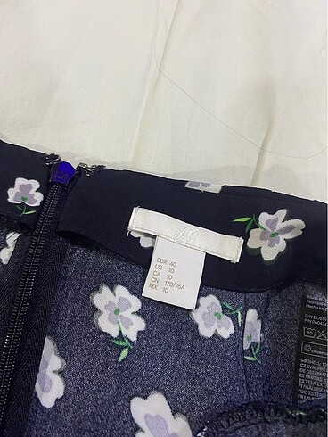 l Beden siyah Renk H&M çiçekli etek