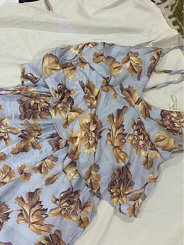 l Beden mavi Renk diana yeni çiçekli tulum