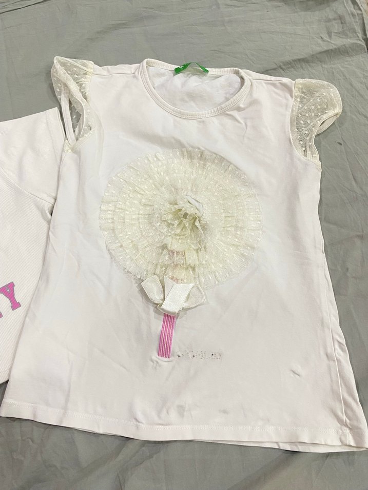 ikili Kız Çocuk Tişört - Görsel 2