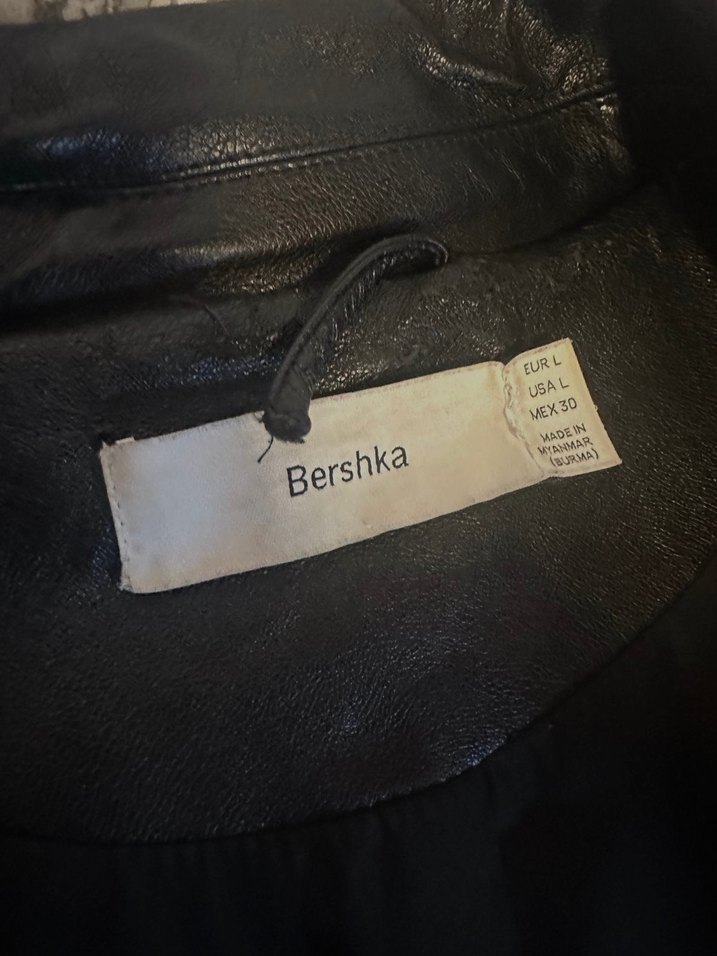 Siyah Deri Biker Ceket - Görsel 4