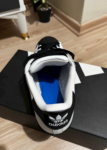 Adidas Superstar Siyah-Beyaz Unisex Spor Ayakkabı 42 - Görsel 6