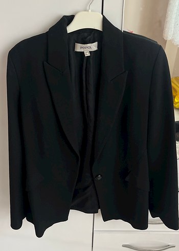 ipekyol Siyah Kisa Blazer Ceket