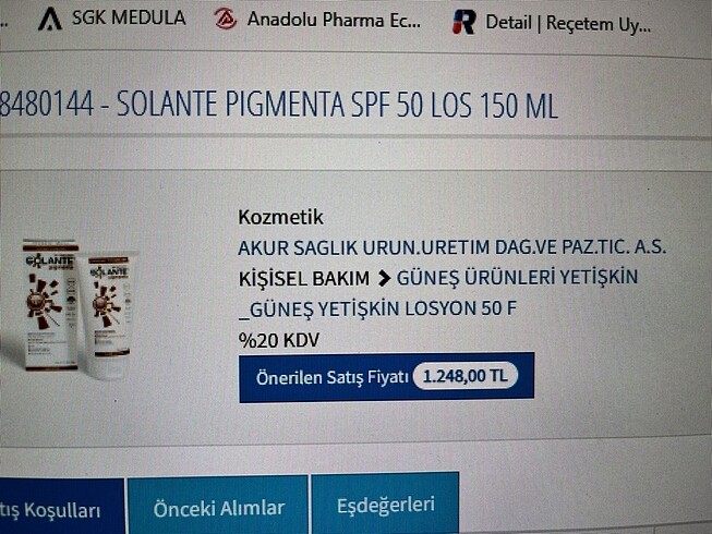 Diğer Solante pigmente