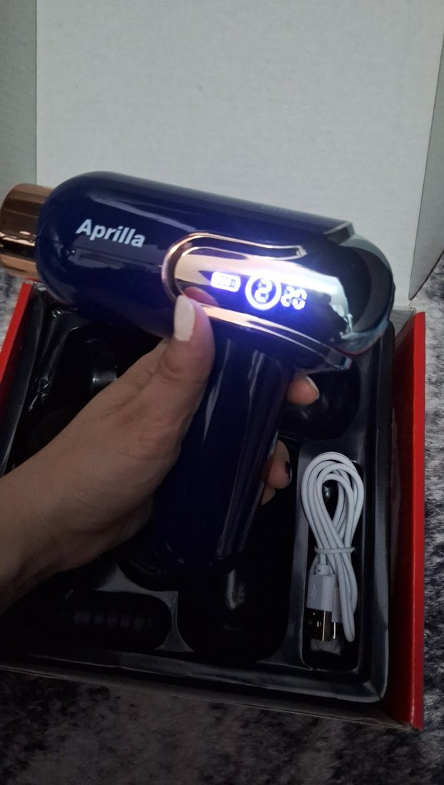 Aprilla Şarjlı Sporcu Masaj Aleti Beyaz - Görsel 3