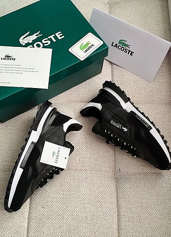 43 Beden siyah Renk YENİ ÜRÜN LACOSTE ELİTE ACTİVE PREMİUM SİYAH 43 NUMARA