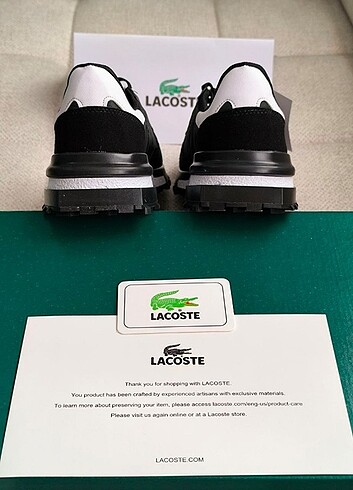 41 Beden siyah Renk YENİ ÜRÜN LACOSTE ELİTE ACTİVE PREMİUM SİYAH 40 NUMARA 