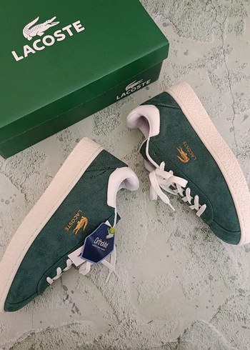 Lacoste Yeşil Süet Kadın Spor Ayakkabı 36//39 arası numaralar - Görsel 7