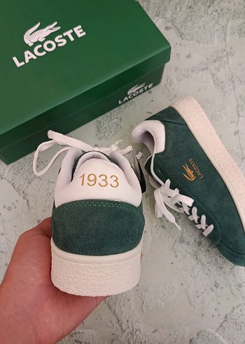 Lacoste Yeşil Süet Kadın Spor Ayakkabı 36//39 arası numaralar - Görsel 6