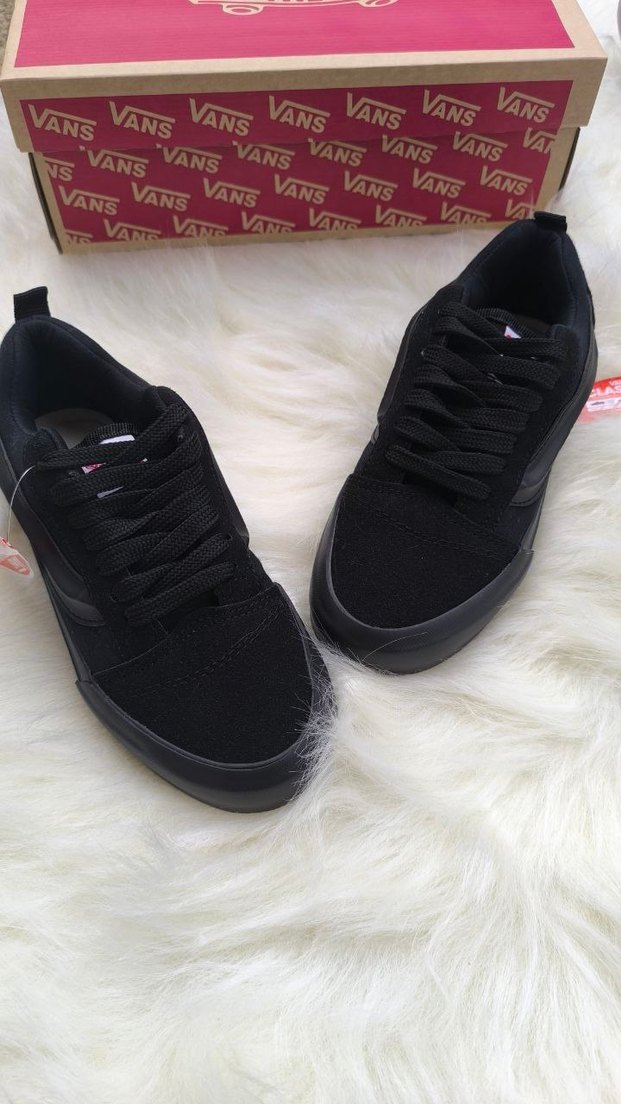 Siyah Vans Bay- Bayan Spor Ayakkabı - Görsel 3