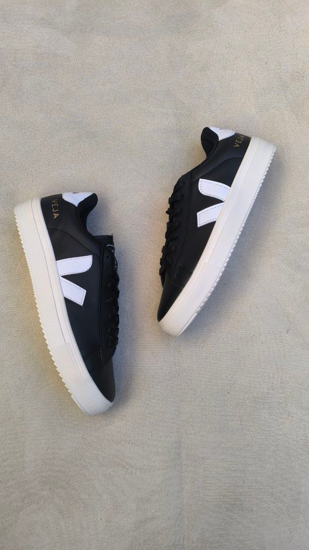 Veja Siyah-Beyaz Minimal Sneaker — görsel 8/9