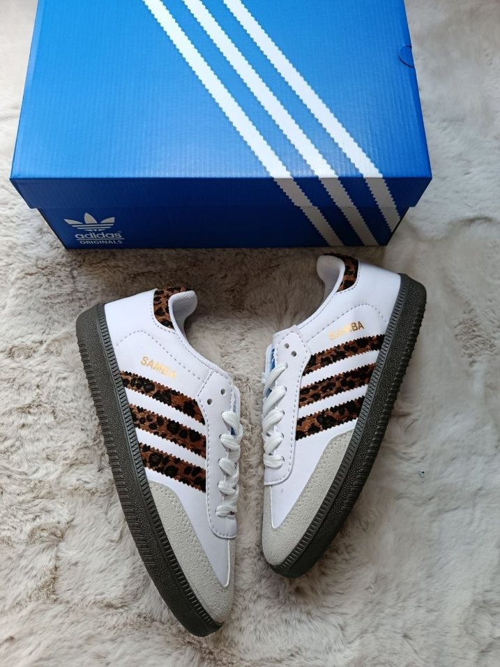 Adidas Samba Leopard Detaylı Beyaz Sneaker — görsel 6/7