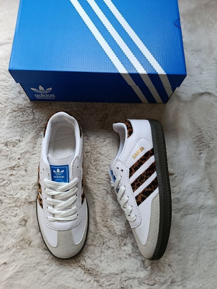 Adidas Samba Leopard Detaylı Beyaz Sneaker — görsel 2/7