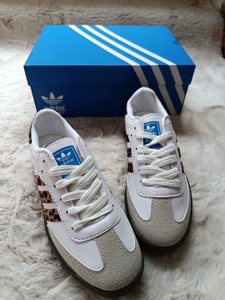 Adidas Samba Leopard Detaylı Beyaz Sneaker — görsel 3/7