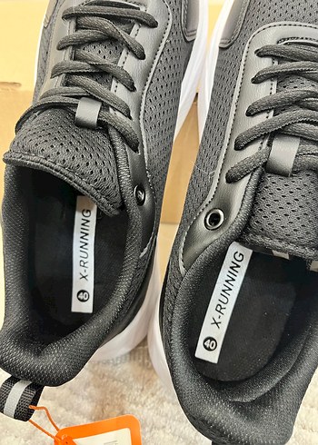 Gri Beyaz Erkek Spor Ayakkabı Velcro - Görsel 2