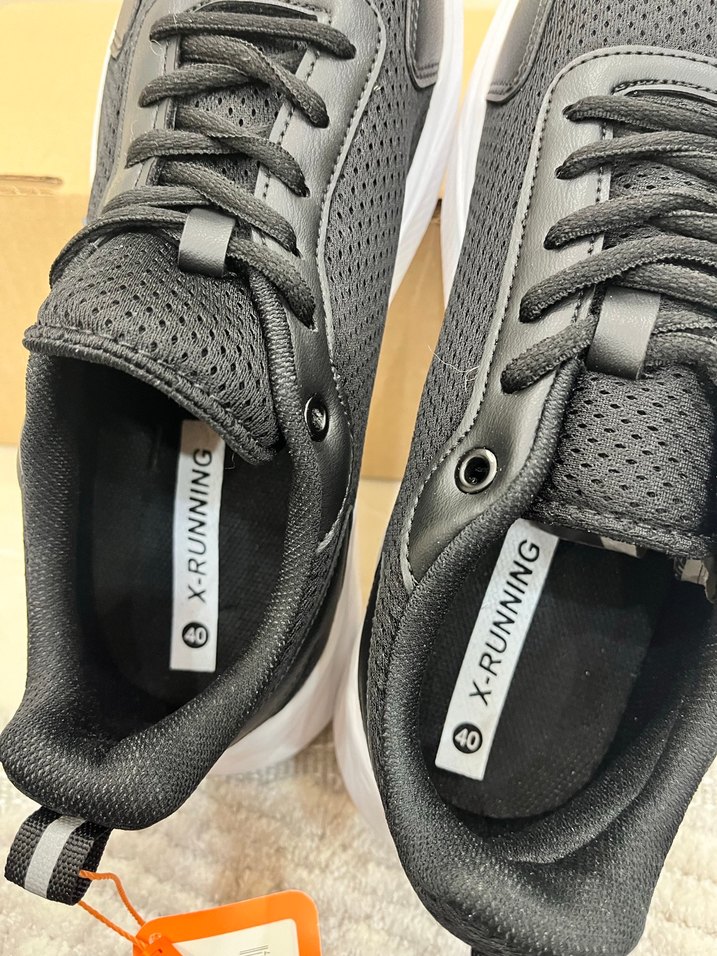 Gri Beyaz Erkek Spor Ayakkabı Velcro - Görsel 2