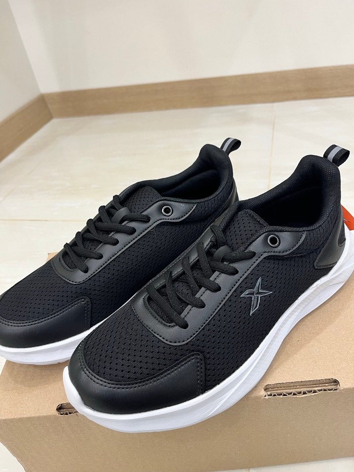 Gri Beyaz Erkek Spor Ayakkabı Velcro - Görsel 5