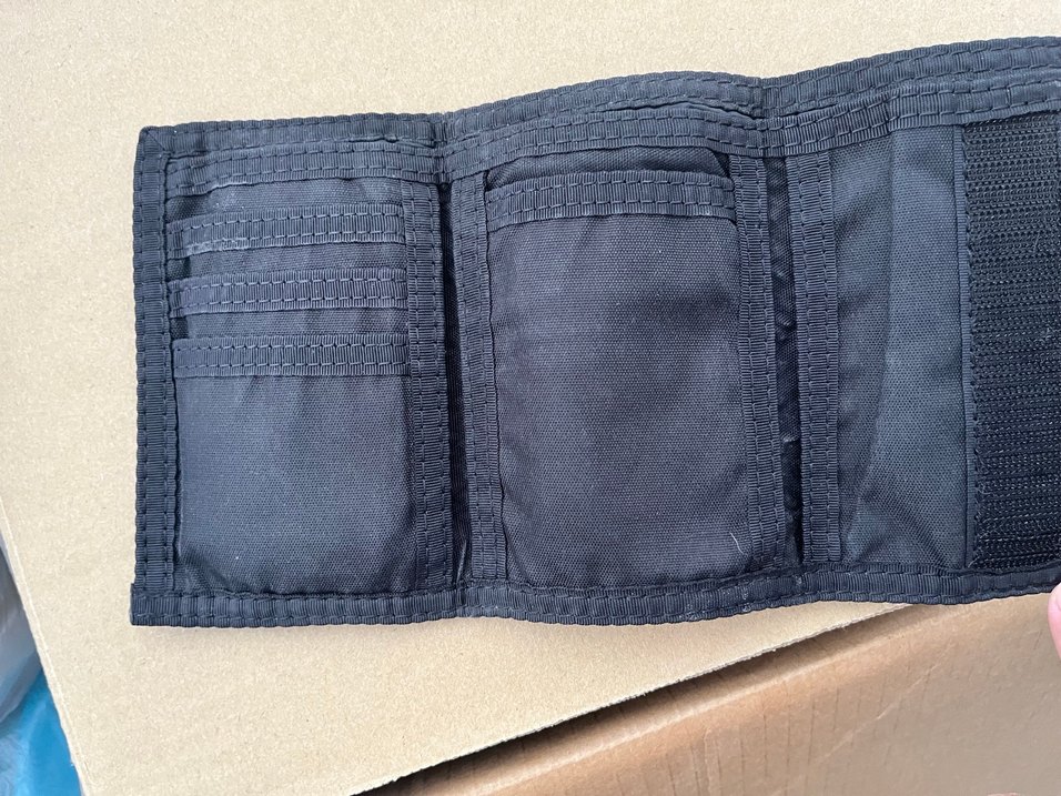 Nike Siyah Çocuk Cüzdanı Velcro Kapamalı - Görsel 2