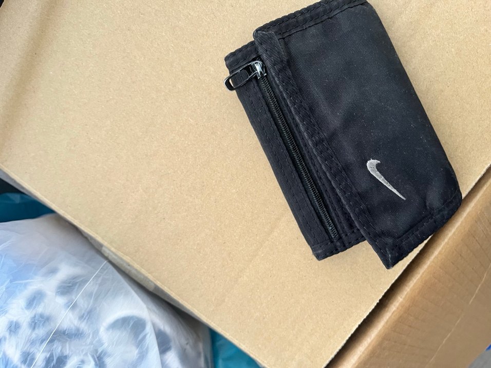 Nike Siyah Çocuk Cüzdanı Velcro Kapamalı - Görsel 3