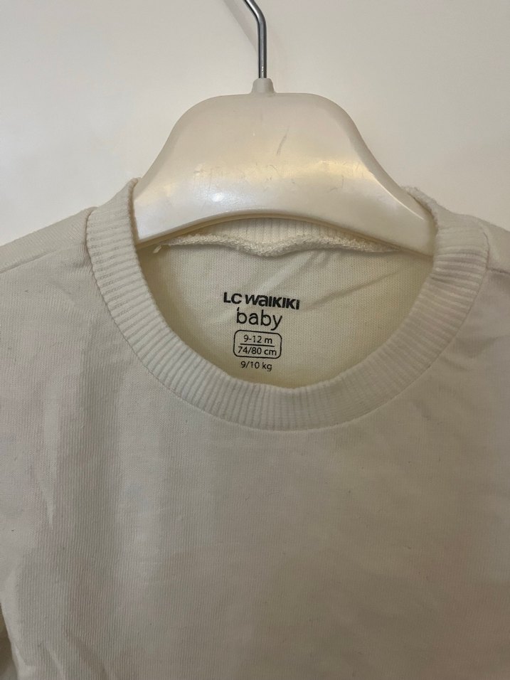 Beyaz Bebek Uzun Kollu Atlet - Görsel 2