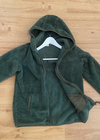 11-12 Yaş Beden gri Renk KOTON POLAR CEKET