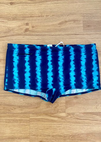 Erkek Mavi Batik Desenli Mini Mayo - Görsel 3