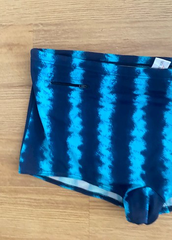 Erkek Mavi Batik Desenli Mini Mayo - Görsel 10