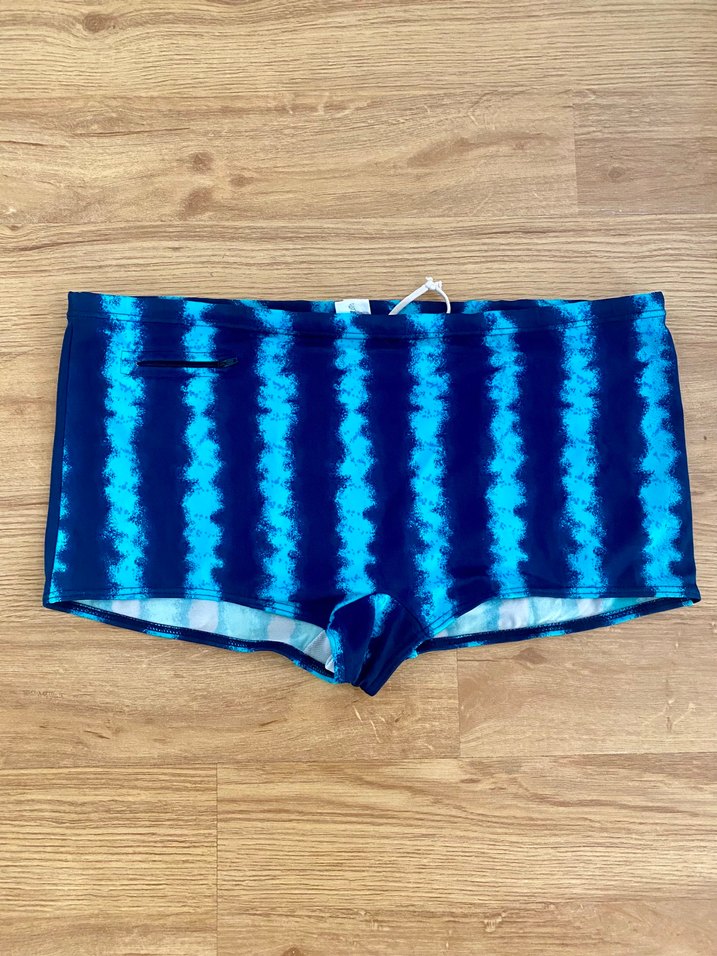 Erkek Mavi Batik Desenli Mini Mayo - Görsel 3