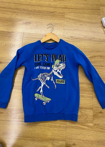 Mavi Baskılı Erkek Çocuk Sweatshirt - Görsel 13