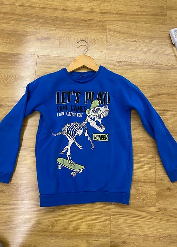 Mavi Baskılı Erkek Çocuk Sweatshirt - Görsel 14
