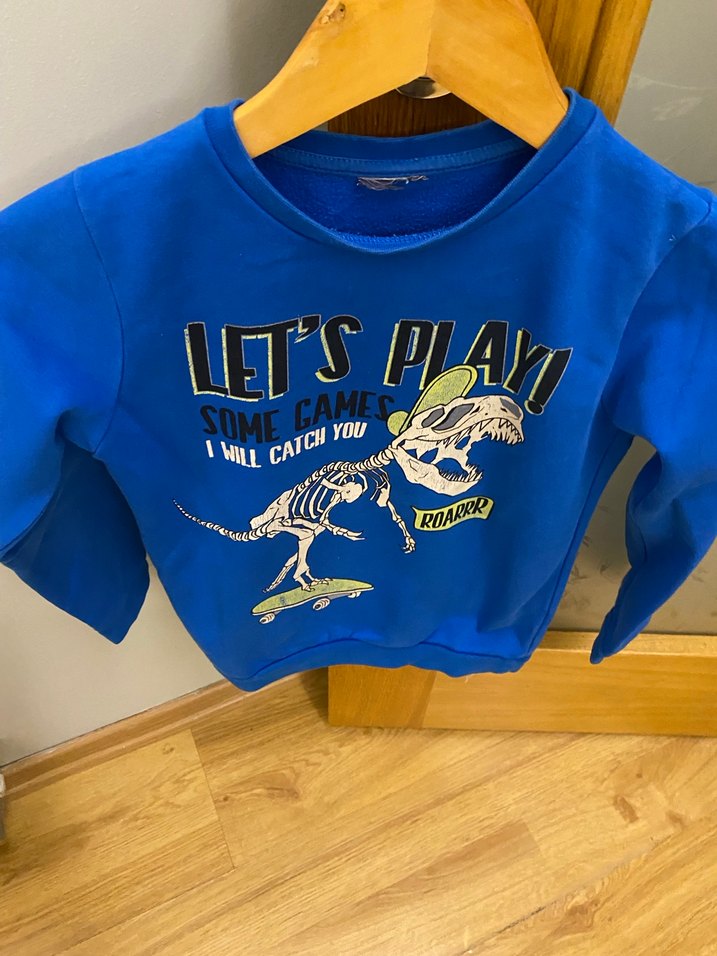 Mavi Baskılı Erkek Çocuk Sweatshirt - Görsel 3