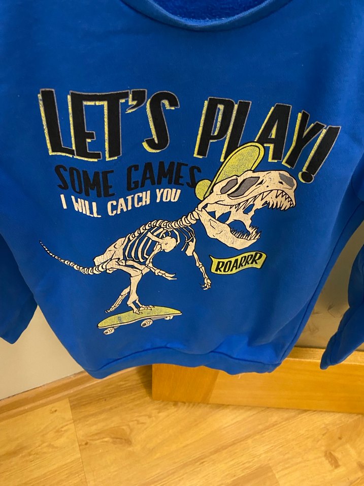 Mavi Baskılı Erkek Çocuk Sweatshirt - Görsel 4