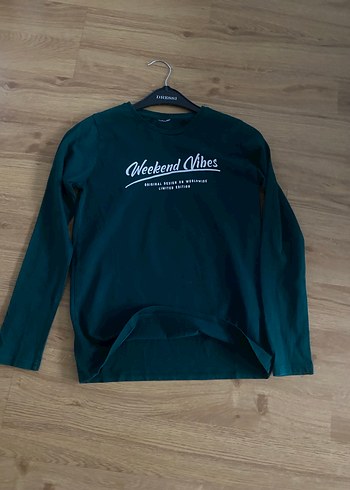 UNİSEXÇocuk Uzun Kollu Yeşil Sweatshirt - Görsel 10