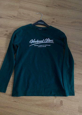 UNİSEXÇocuk Uzun Kollu Yeşil Sweatshirt - Görsel 11