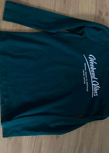 UNİSEXÇocuk Uzun Kollu Yeşil Sweatshirt - Görsel 12