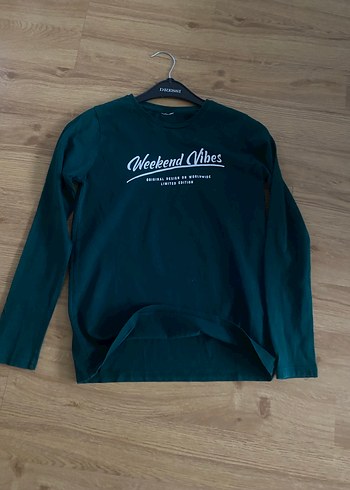 UNİSEXÇocuk Uzun Kollu Yeşil Sweatshirt - Görsel 9