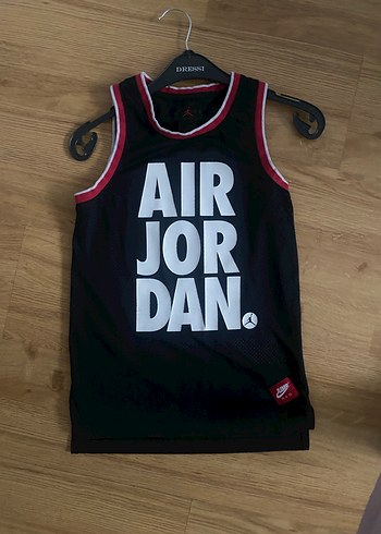 Siyah Air Jordan Erkek ÇOCUK Kolsuz Spor Forması - Görsel 16