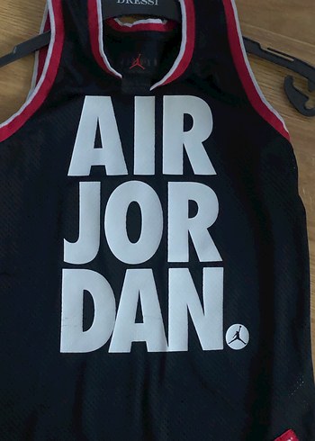 Siyah Air Jordan Erkek ÇOCUK Kolsuz Spor Forması - Görsel 14