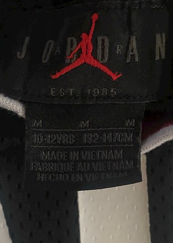 Siyah Air Jordan Erkek ÇOCUK Kolsuz Spor Forması - Görsel 9