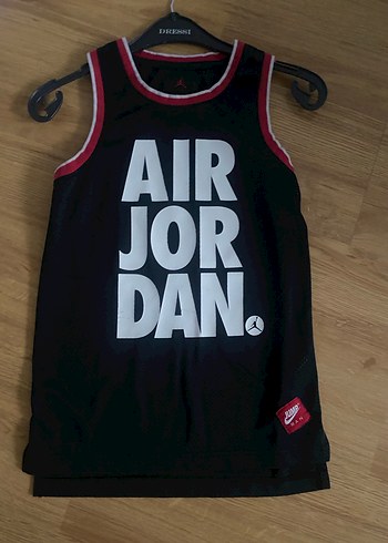 Siyah Air Jordan Erkek ÇOCUK Kolsuz Spor Forması - Görsel 11