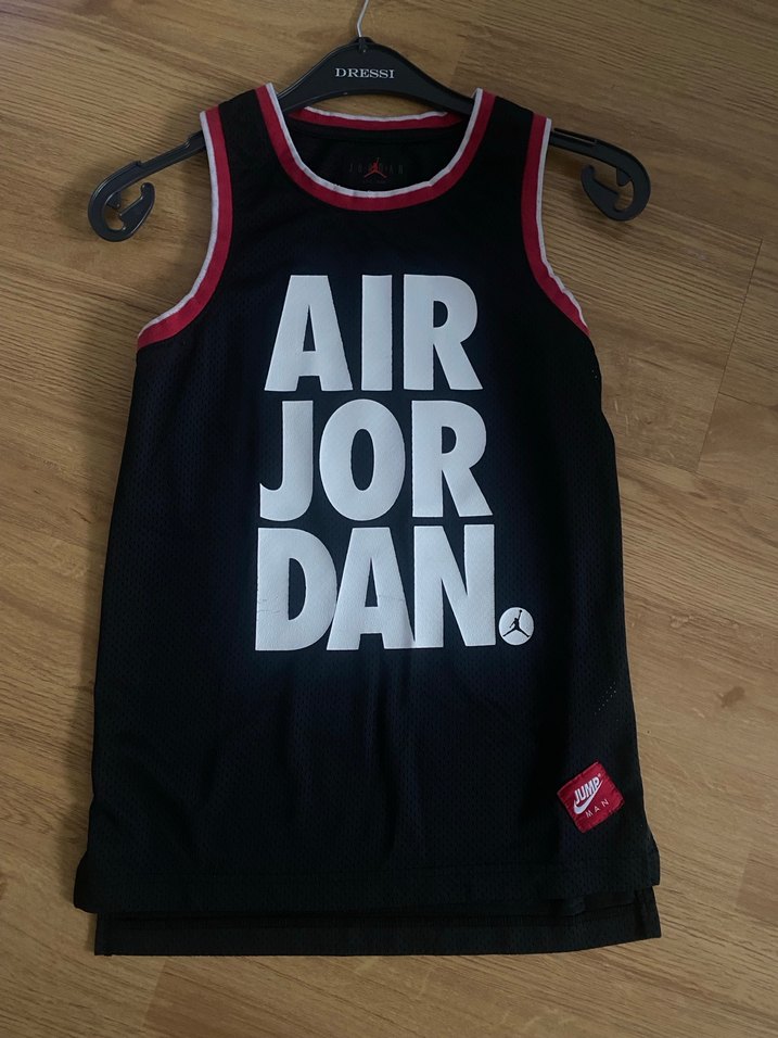 Siyah Air Jordan Erkek ÇOCUK Kolsuz Spor Forması - Görsel 5