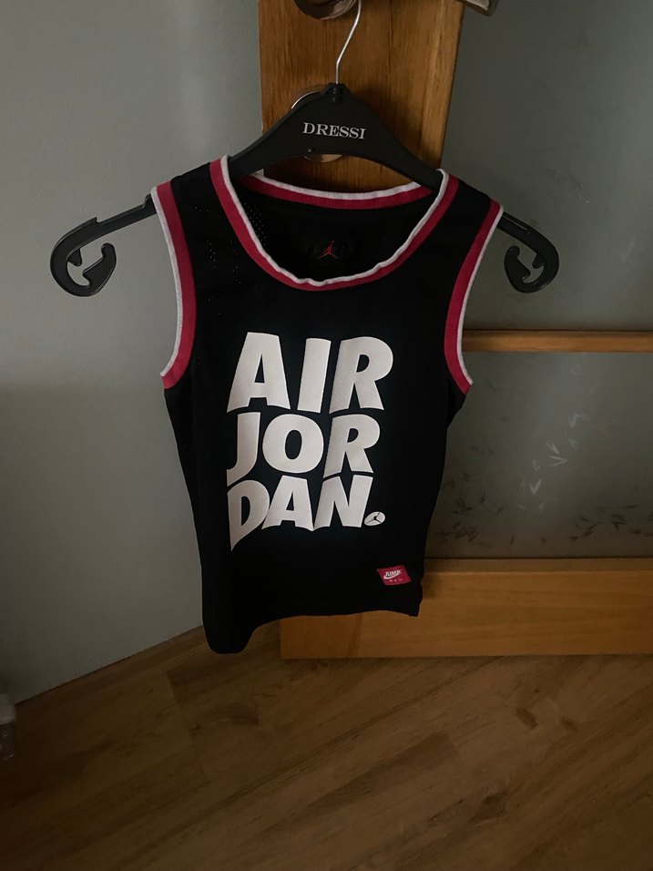 Siyah Air Jordan Erkek ÇOCUK Kolsuz Spor Forması - Görsel 2