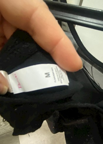 m Beden siyah Renk Siyah Gotik Mini Straplez Büstiyer