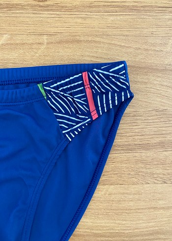 Erkek Mavi  Elastik Plaj Mayo - Görsel 2