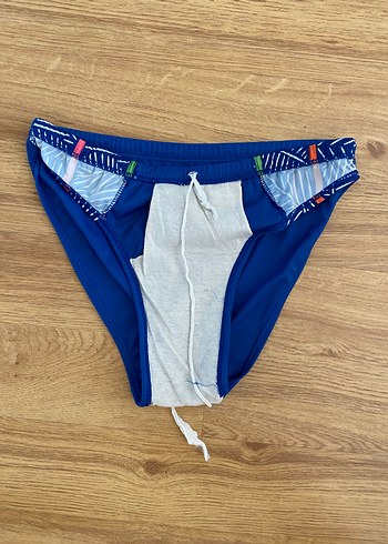 Erkek Mavi  Elastik Plaj Mayo - Görsel 12