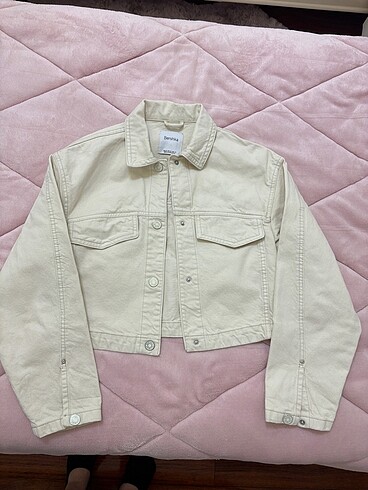 Bershka krem rengi kot ceket