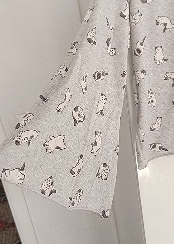 Gri Kedi Desenli çocuk Kıyafeti - Görsel 2