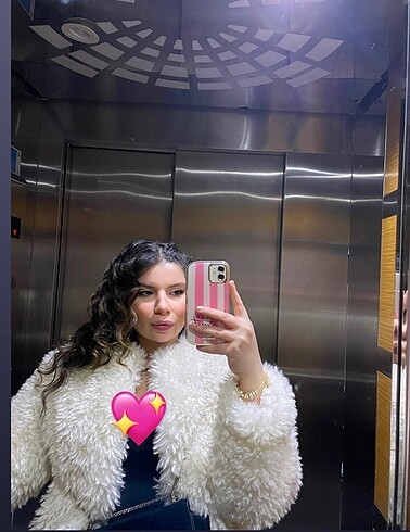 Zara Zara kürk beyaz zara kürk
