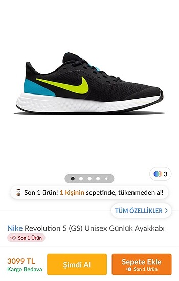 Nike Nike koşu ayakkabısı 38.5 numara