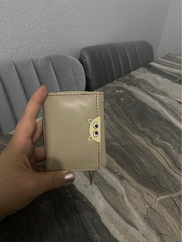Bej kedili cüzdan  sıfır ürün - Görsel 2