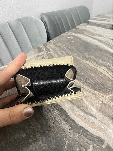 Bej kedili cüzdan  sıfır ürün - Görsel 6